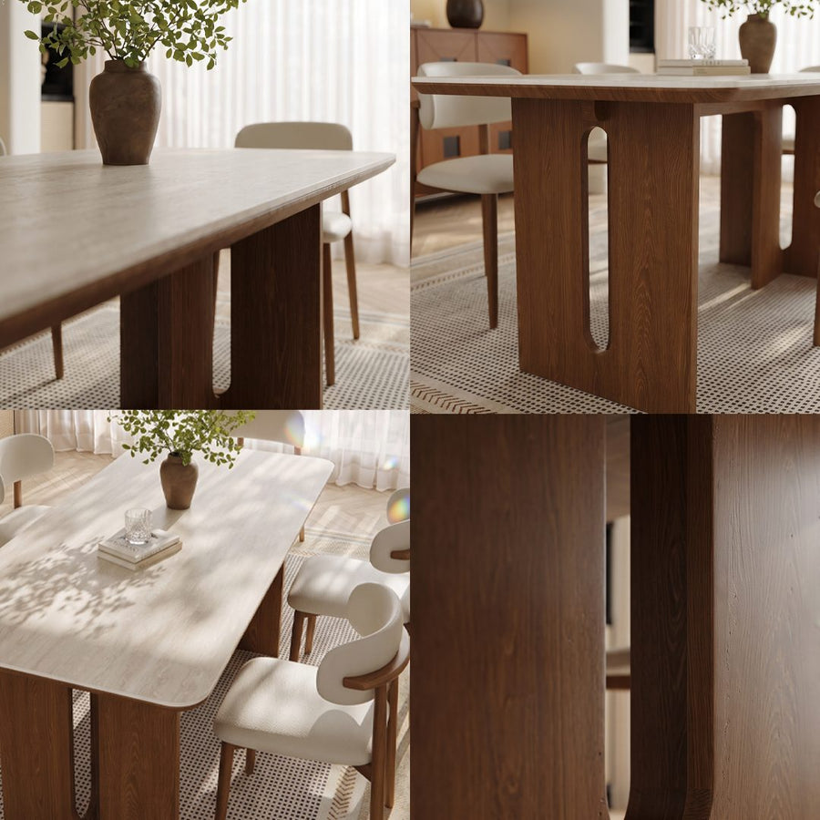 Luna Wabi-Sabi Dining Table detail view