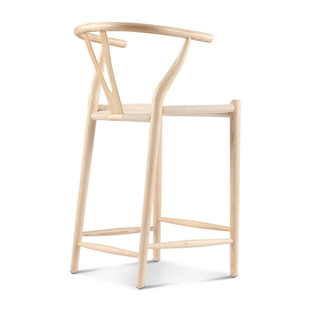 Wishbone Classical Bar Stool, Black Ash-DC Concept-Weilai Concept