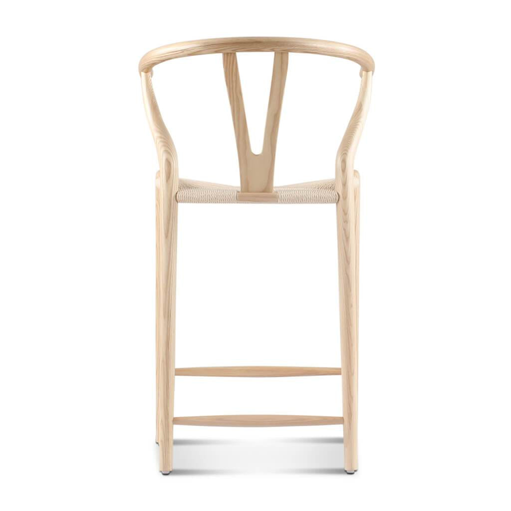 Wishbone Classical Bar Stool, Black Ash-DC Concept-Weilai Concept