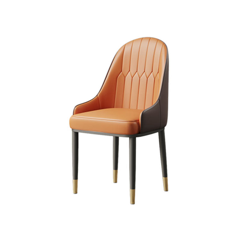 Scott Dining Chair, Leather-1-Weilai Concept