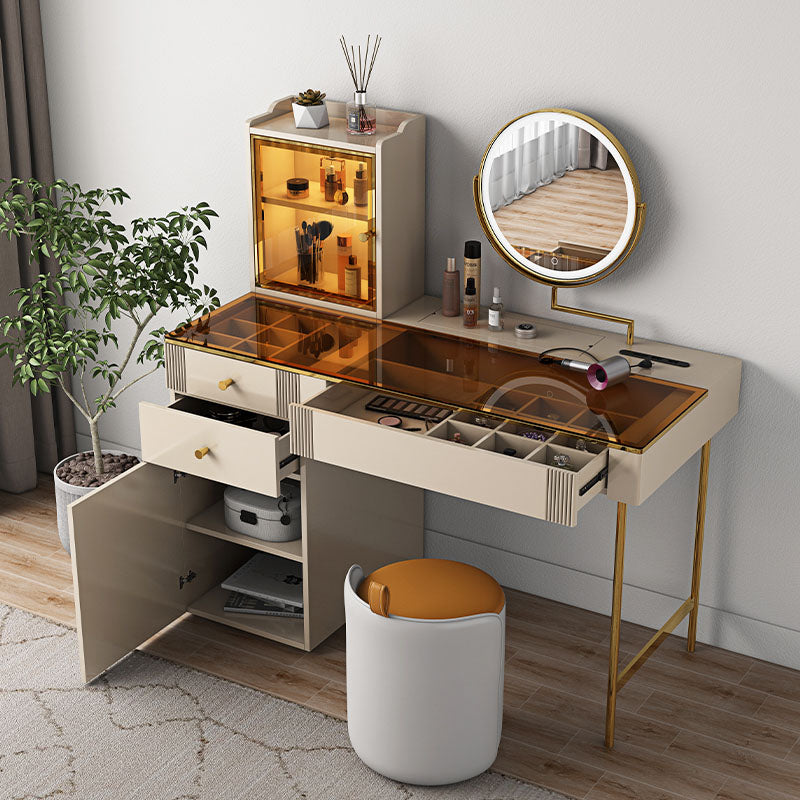 Aden Dressing Table Set With Mirror-Weilai Concept