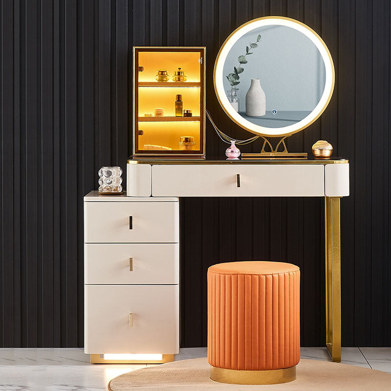 Isai Extendable Dressing Table With LED Mirror-A-Weilai Concept