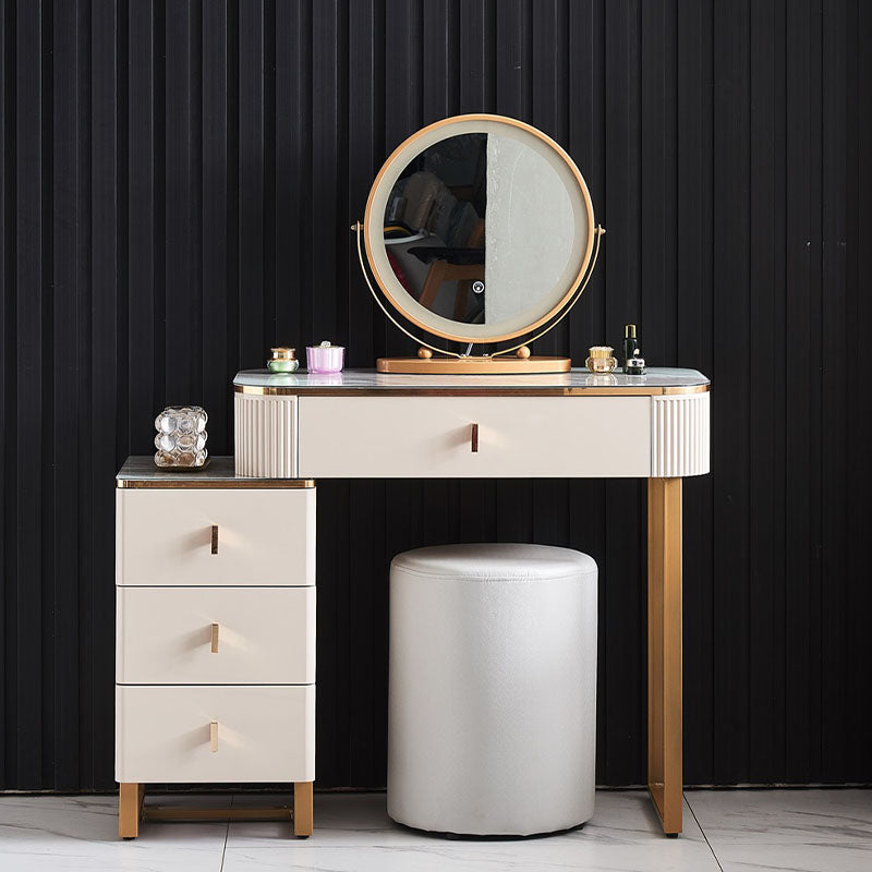 Isai Extendable Dressing Table With LED Mirror-Weilai Concept