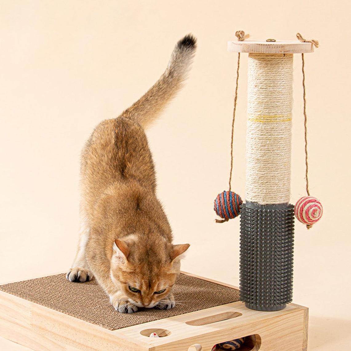 Bud's Toy, ScratchingPost, Cat Toy, Wood-Weilai concept-Weilai concept