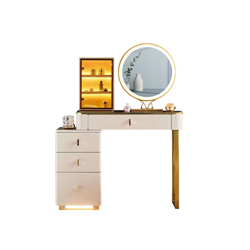 Isai Extendable Dressing Table With LED Mirror-A-Weilai Concept