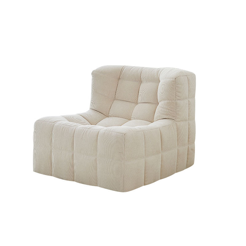 Bernice White Armchair And Ottoman, Vintage Sofa Chair-Weilai Concept