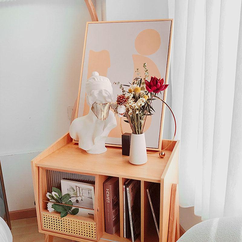 Calvin Side Table with Mini Book Storage-Weilai concept-Weilai Concept