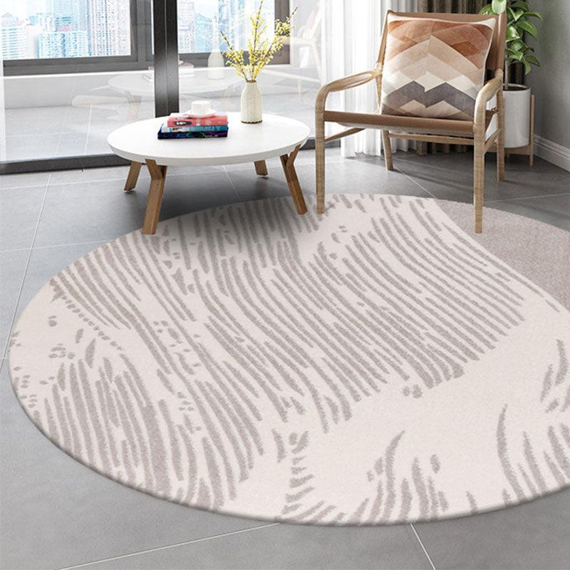 Tazim Round Wool Rug, Three Styles Available-Weilai Concept-Weilai Concept