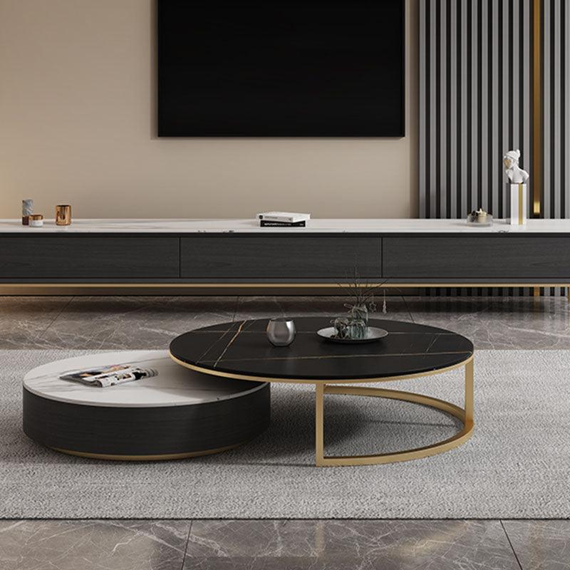 Bigbiglife Nesting Coffee Table With TV Stand, Sintered Stone - Weilai Concept