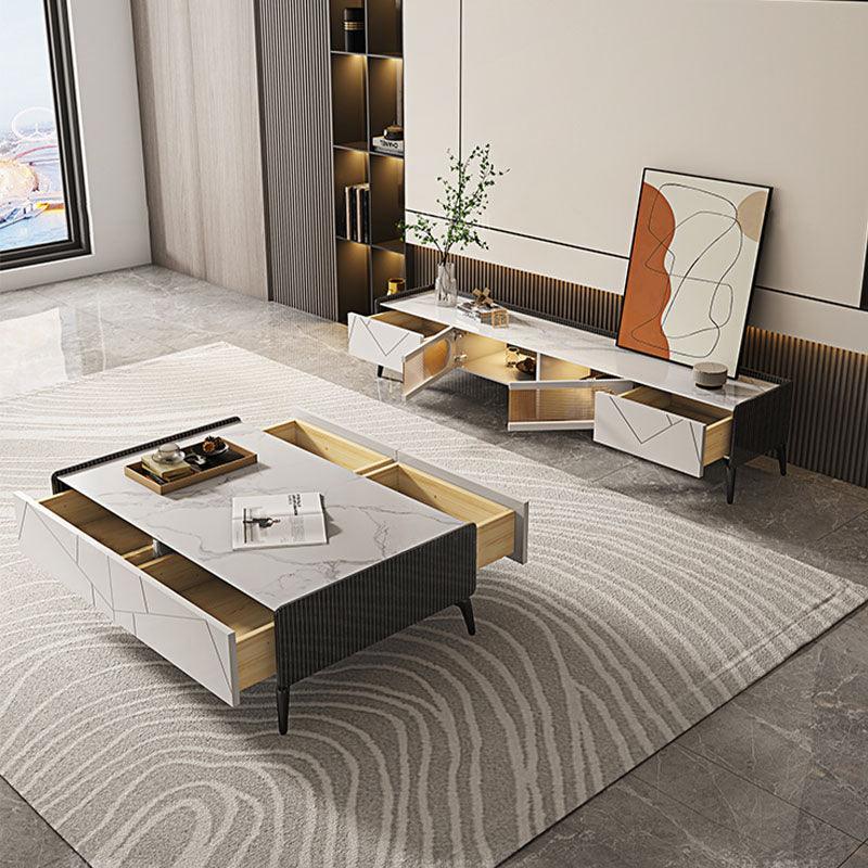 NANA Rectangular Coffee Table With TV Stand - Weilai Concept