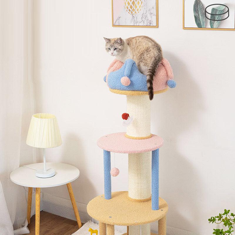 Lori Cat Climber, Cat Tree, Coral Fleece - Weilai Concept